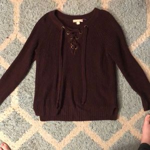 Burgundy sweater